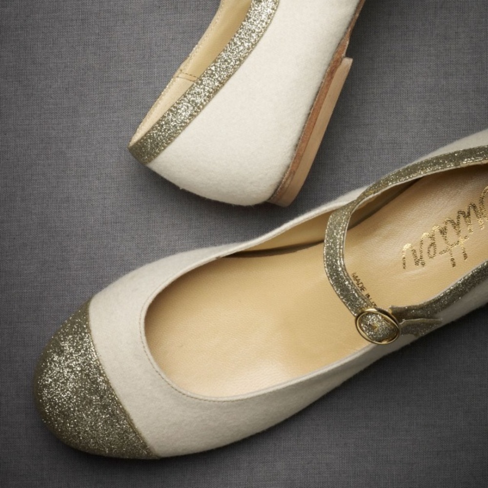 BHLDN Twinkle Toes Mary Janes Flats
